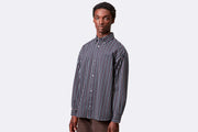 Camisa Carhartt WIP Palance Shirt Palance Stripe Dark Navy para hombre